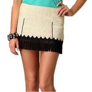 free people mini skirt